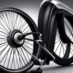 An image showcasing a step-by-step guide on opening an electric bike wheel