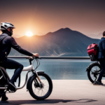 An image that captures the essence of protecting an electric bike battery from thieves
