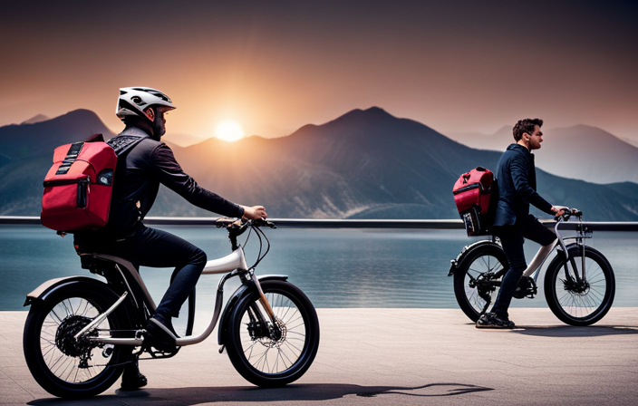 An image that captures the essence of protecting an electric bike battery from thieves