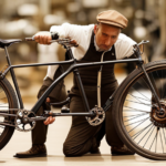 An image showcasing a pair of skilled hands carefully disassembling a rusty bicycle, revealing each intricate part, ready to be restored to its former glory