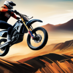 An image that vividly captures the exhilarating essence of riding an electric dirt bike