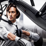An image showcasing a close-up of a skilled technician installing an electric bike conversion kit on a sleek bicycle frame, meticulously connecting wires, aligning components, and adjusting settings with precision tools