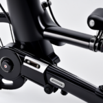 An image featuring a close-up shot of an electric bike's seatpost mechanism