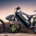 An image capturing the exhilarating moment of an electric bike effortlessly conquering a steep off-road hill, showcasing its power and capability