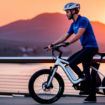 An image showcasing a person using a smartphone to search for the manufacturing year of an Izip Electric Bike