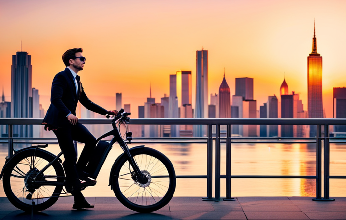 An image showcasing the diverse range of electric bikes in NYC, depicting an array of models, including powerful e-mountain bikes, sleek e-road bikes, and practical e-cargo bikes, emphasizing the need for registration