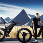 An image showcasing a sleek and compact electric motor system seamlessly integrated into the frame of a men's 26' Mongoose Aluminum Mountain Efx 21 Speed Bike, highlighting its power, efficiency, and enhanced cycling experience