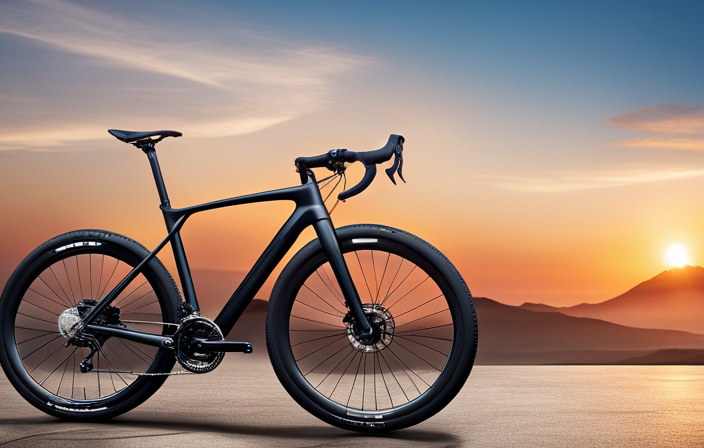 An image showcasing a cyclist amidst a diverse terrain, riding a Tekne gravel bike