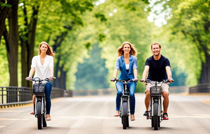 An image showcasing a variety of top-quality electric bike kits: from sleek, high-performance motors and batteries to easy-to-install conversion kits, capturing the excitement and versatility of this eco-friendly transportation solution