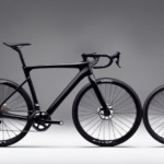 An image capturing a sleek, modern gravel bike with a slightly angled stem, positioned at a 105-degree angle