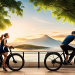 An image capturing the sleek silhouette of a Trek electric bike as its state-of-the-art LCD display illuminates against a backdrop of vibrant landscapes, inviting readers to explore the price of this high-performance e-bike