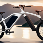 An image featuring a dynamic electric bike with a speedometer displaying the wattage in bold digits