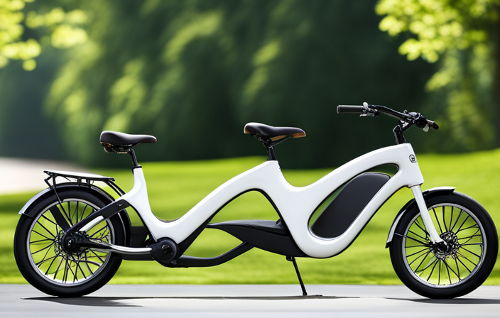 An image capturing the sleek profile of a Class 1 electric bike gliding effortlessly along a scenic bike path, surrounded by lush greenery