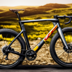 An image capturing the essence of a Gravel Bike UK: A sleek, robust bicycle with wide tires, designed for off-road adventures