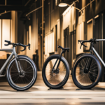 An image showcasing two bicycles side by side, one with a sleek frame, wide tires, drop handlebars, and a rugged appearance, representing a gravel bike