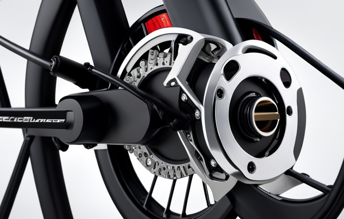 An image showcasing a close-up of an advanced electric bike motor, highlighting its sleek design, powerful magnets, and intricate wiring, symbolizing the pinnacle of innovation and performance in electric bike technology