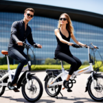 An image showcasing the sleek and compact Airwheel R5 electric folding bike, capturing its modern design and innovative features like adjustable saddle, foldable handlebars, and powerful electric motor