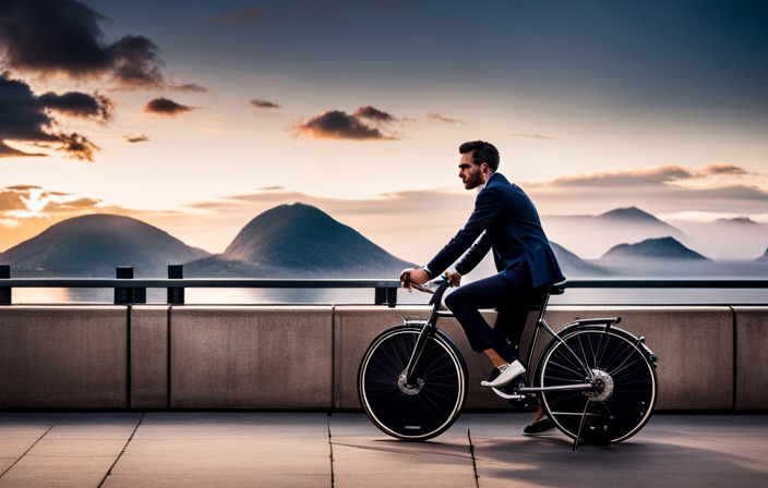 An image showcasing a sleek, lightweight hybrid bike with flat handlebars, combined with an electric bike featuring a powerful motor, integrated battery, and a digital display on the handlebars