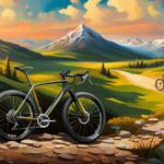 An image showcasing a rugged mountain bike conquering a steep, rocky trail, while a sleek gravel bike glides effortlessly along a gravel road, highlighting the contrasting terrains and riding styles of each