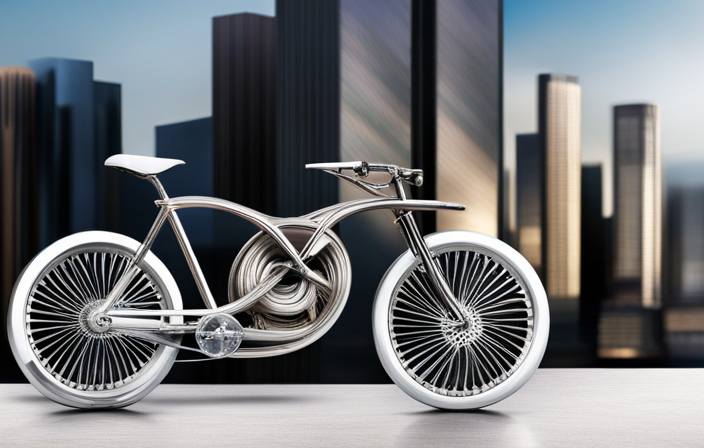 An image showcasing a sleek, cutting-edge bicycle crafted with exquisite precision