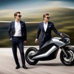 An image that showcases a sleek, aerodynamic electric bike with a powerful motor, adorned with cutting-edge technology