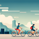 An image showcasing an electric bike sharing system's security measures