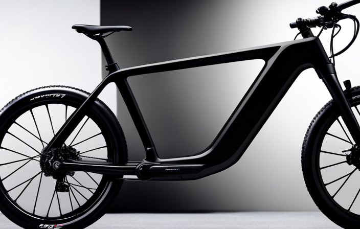 An image capturing the Motiv Electric Bike frame, showcasing its precise dimensions and proportions