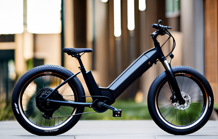An image showcasing the Motiv Spark Electric Bike frame, capturing its sleek design and dimensions