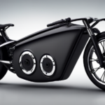 An image that showcases a powerful electric motor mounted on a sleek DIY bike frame
