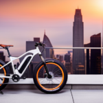 An image showcasing the Cyclamatic Electric Bike's tire size, capturing the precise dimensions and tread pattern