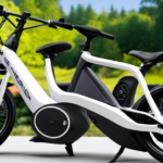 An image featuring a sleek electric bike gliding effortlessly on a scenic bike path, with its powerful motor and long-lasting battery highlighted