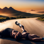 An image capturing the aftermath of a bike accident on a gravel road
