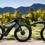 An image showcasing a sleek, hybrid bike gliding effortlessly on a winding path, seamlessly transitioning from a smooth paved road to a rugged gravel trail