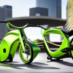 An image showcasing the Electric Lime Bike, depicting its sleek frame and lime green color