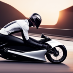 An image showcasing a sleek, high-performance drag bike with a powerful electric motor