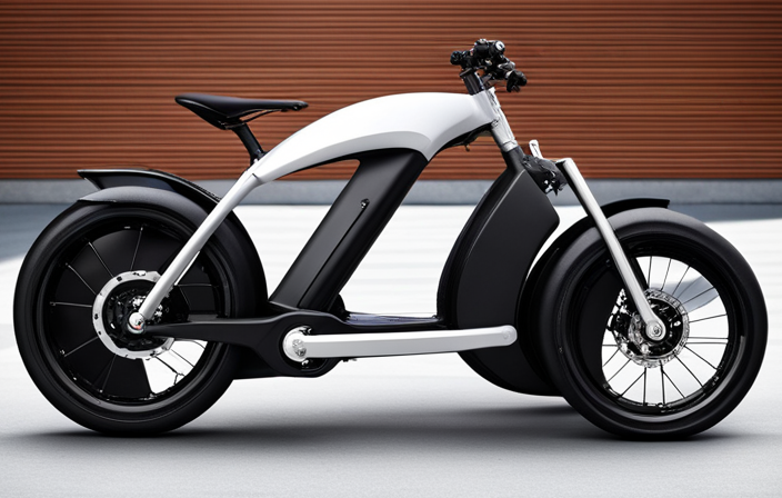 An image displaying the sleek design of a Zip Electric Bike, with a close-up shot of its battery compartment