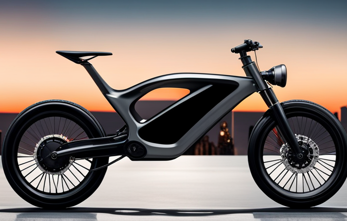 An image that showcases the inner workings of an electric bike, zooming in on the precise location of the motor tucked discreetly within the frame, with wires seamlessly connecting it to the wheels