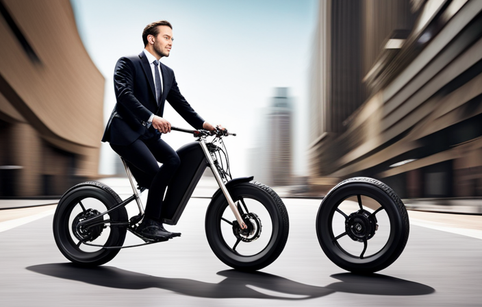 An image showcasing an electric bike with its motor strategically mounted in the center of the frame