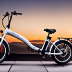 An image that showcases the sleek design of the Batribike Breeze Folder Electric Bike, featuring its folding mechanism and powerful electric motor