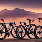 An image showcasing three bikes side by side: a sleek road bike, a rugged gravel bike with wider tires, and a versatile cyclocross bike