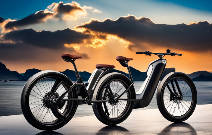 -up shot of an electric bike frame with a sleek, integrated mid-drive motor installed, revealing its compact size and power