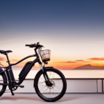 An image showcasing a diverse range of electric bicycles, including a sleek and lightweight city commuter with a step-through frame, a rugged mountain e-bike with front suspension, and a stylish beach cruiser with fat tires and a basket