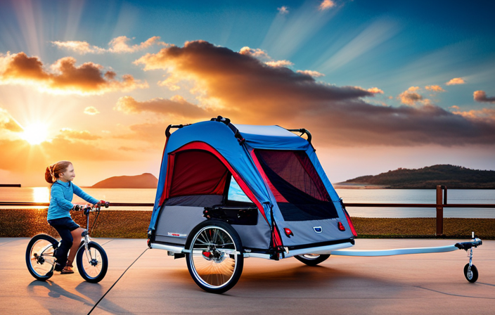 An image showcasing the Master Cycle Bike Trailer by Who Company