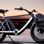 An image showcasing the Lightning Cruiser Electric Bike, capturing its sleek frame, powerful motor, and cutting-edge features like LED headlights, LCD display, and a sturdy battery pack, all exuding a modern and eco-friendly vibe