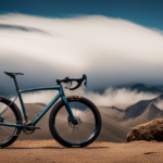 An image showcasing a gravel bike with drop bars, capturing the rider's hands gripping the curved, ergonomic shape