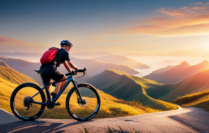 An image showcasing a rider conquering a rugged, gravel-laden trail on a sleek hardtail mountain bike