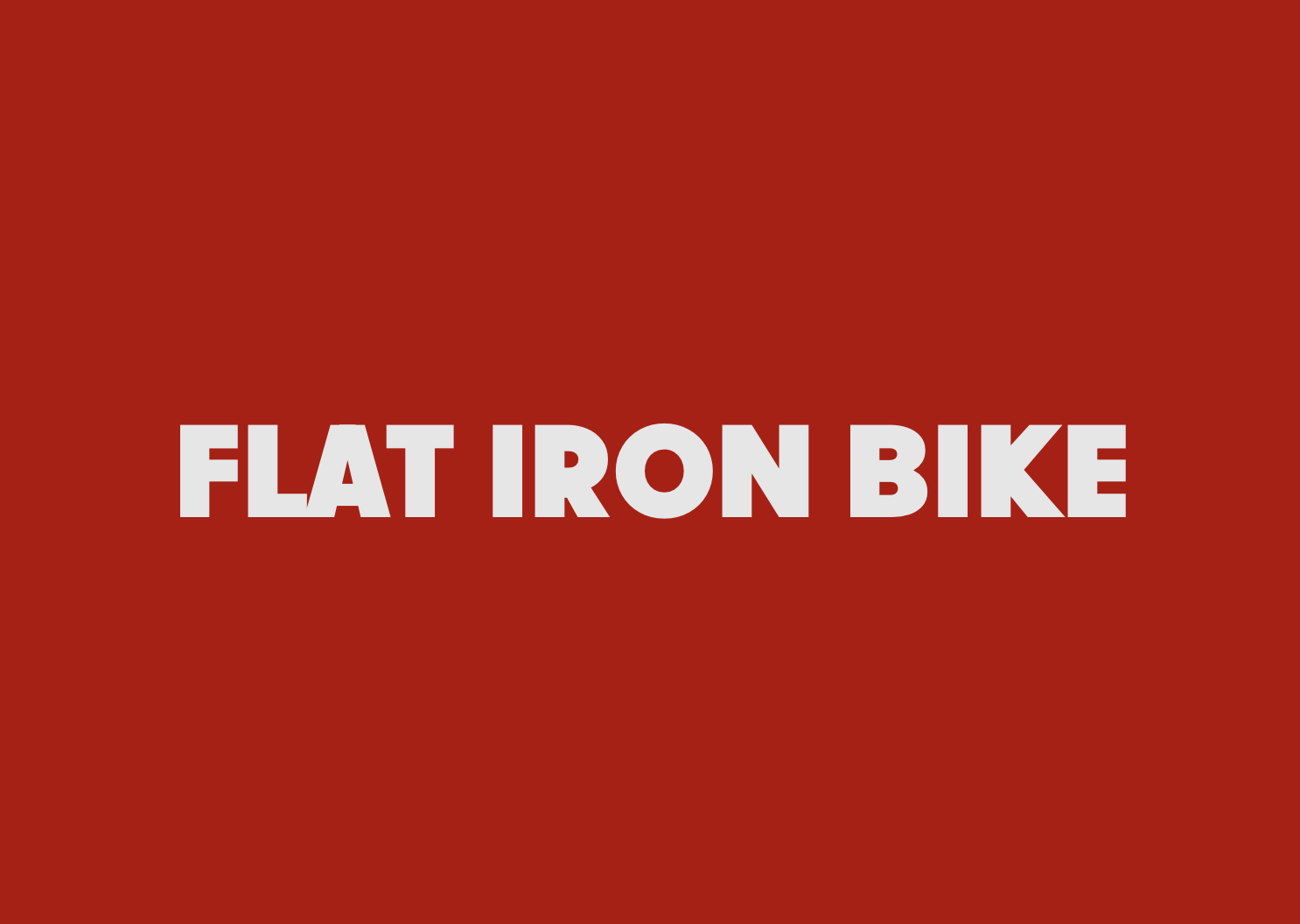 Flat Iron Bike