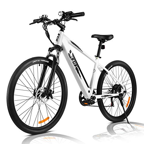 27.5" Electric Bike for Adults 36/48V Electric Bicycle/Mountain Ebike/Commuter Electric Bike with Removable Lithium Battery Professional 7 Speed Gears Hybrid Road Trekking e-Bike E for Men & Women