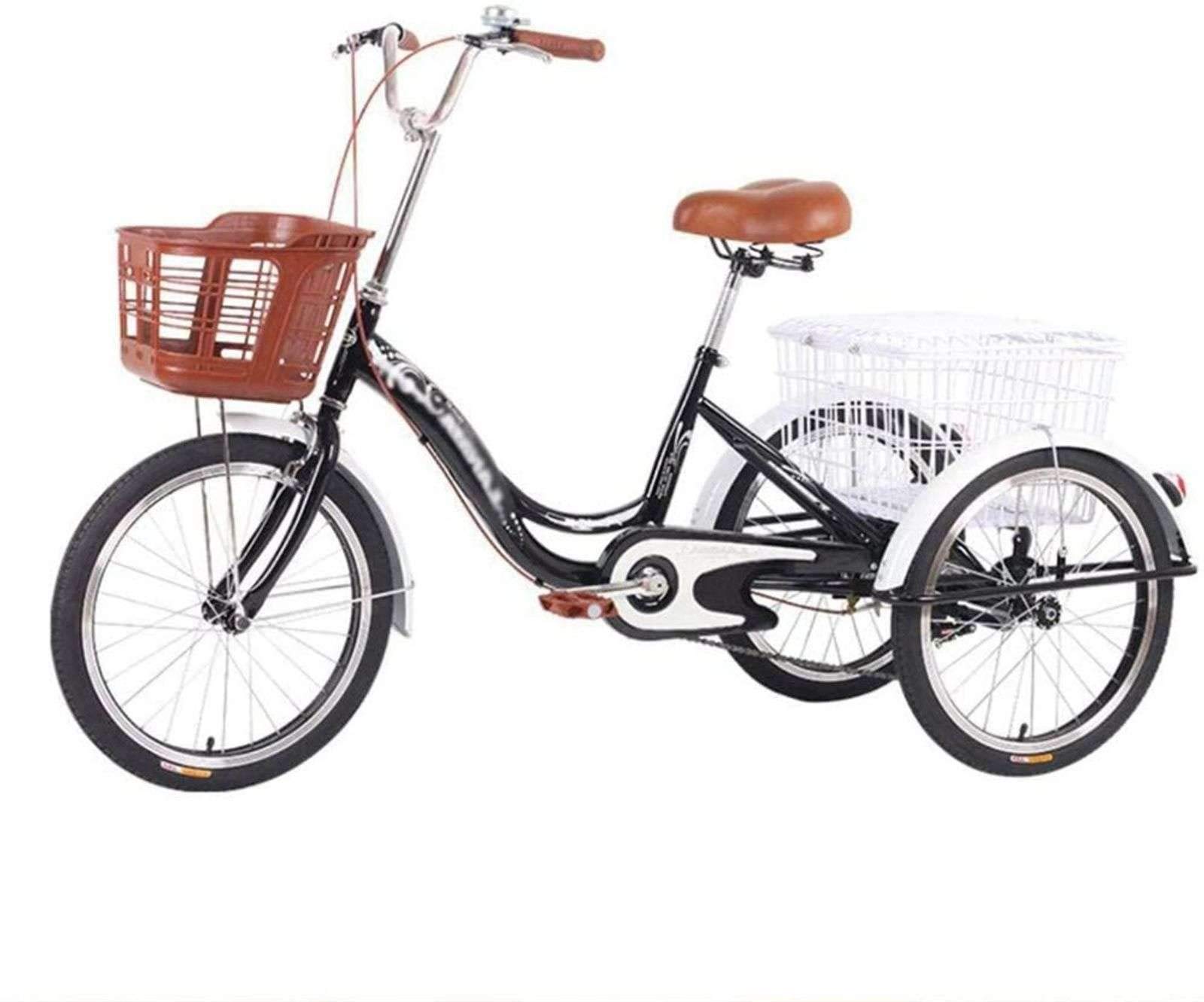 HKPLDE 20inch Adult Tricycles Single Speed Bicycle