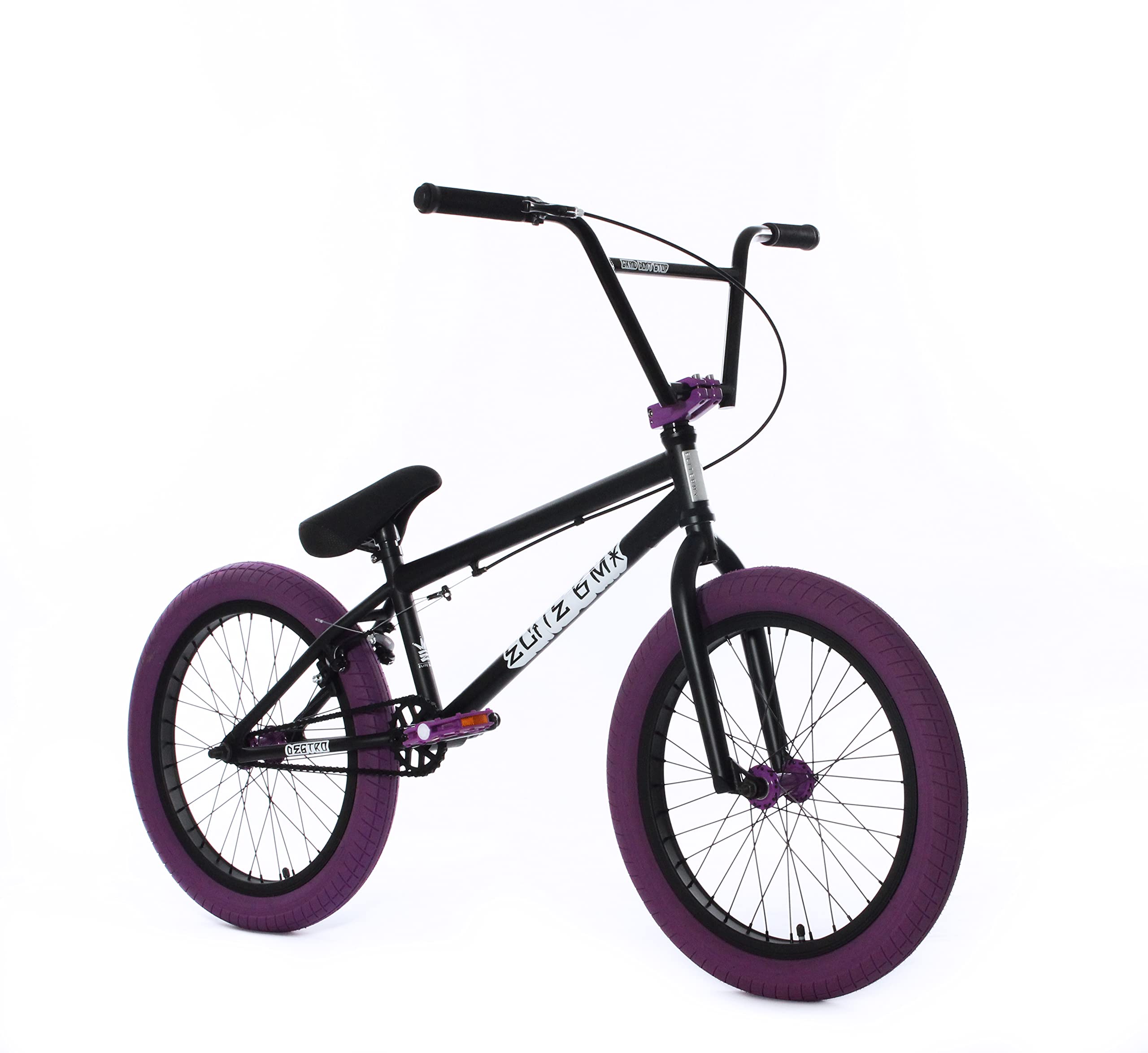 Elite BMX Bicycle 18, 20 & 26 Model Freestyle Bike - 3 Piece Crank Black Venom OE 20